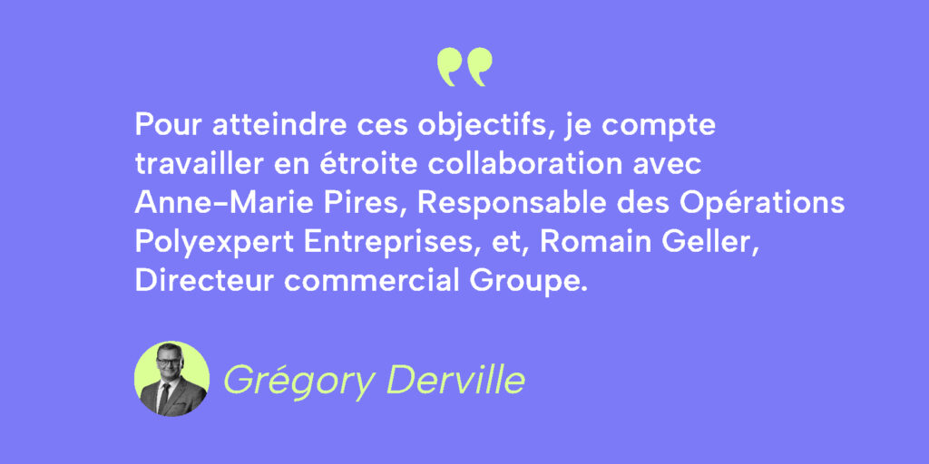 Grégory Derville témoignage sur fond violet 